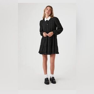 Striped Long-Sleeve Shirt Dress